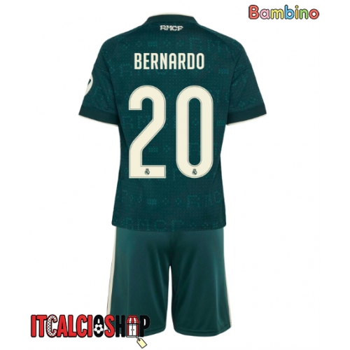 Real Madrid Bernardo Silva #20 Seconda Maglia Bambino 2026-27 Manica Corta (+ Pantaloni corti)